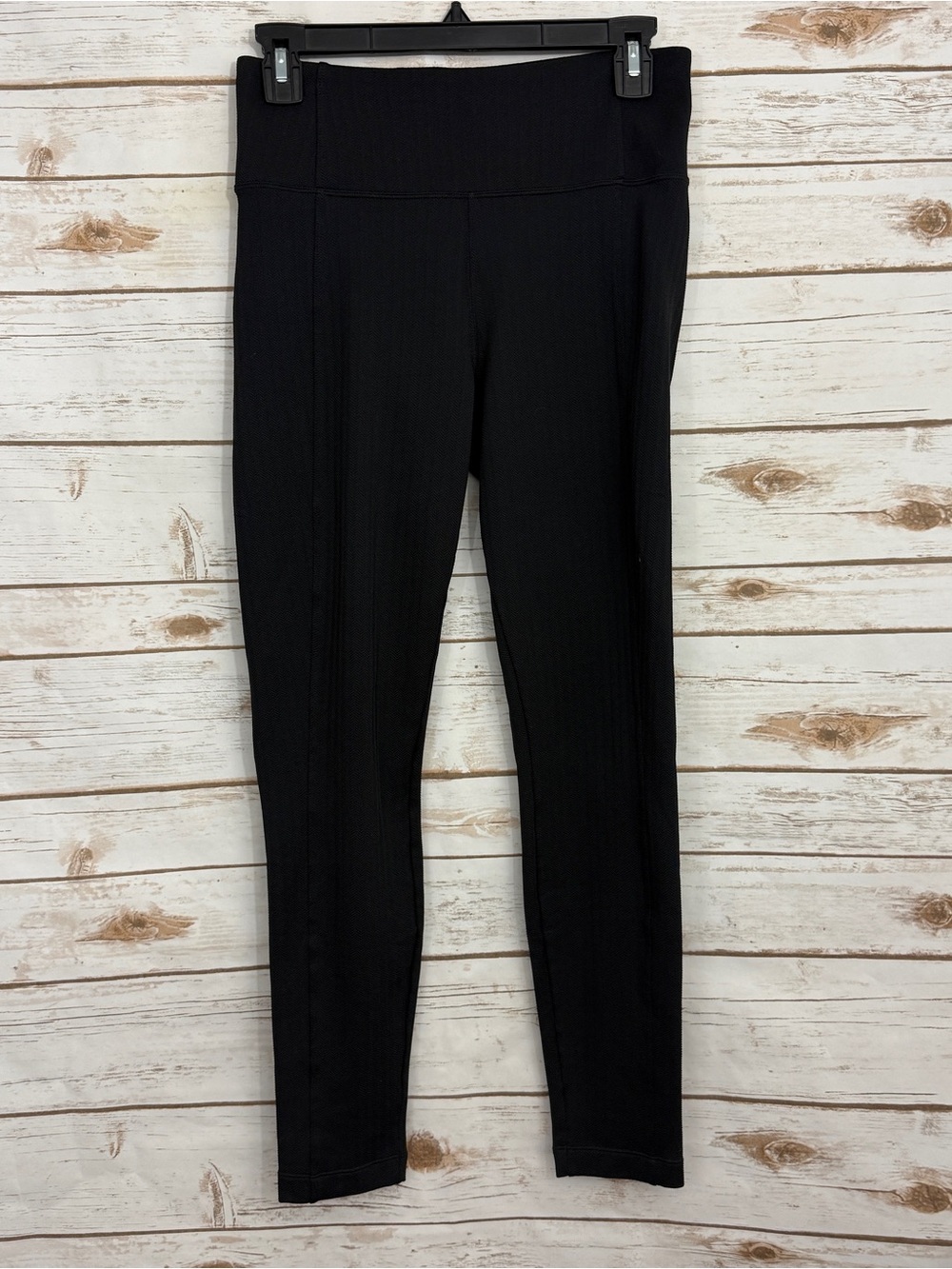 Athleta Black Delancey Herringbone Tight Pull On Active Athletic Pants Small